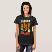 Lumpia keeps me Rolling Filipino Wrappers T-shirt (Voorkant volledig)