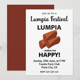 Lumpia maakt me blij Lumpia Festival Kaart