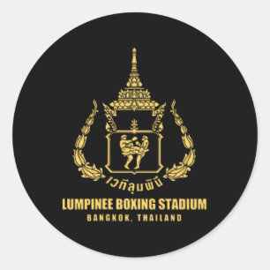 Lumpinee Boxing Stadium Bangkok Thailand Muay Thai Ronde Sticker