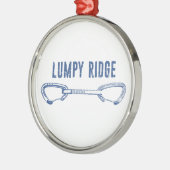 Lumpy Ridge Rock Climbing Quickdraw Metalen Ornament (Links)
