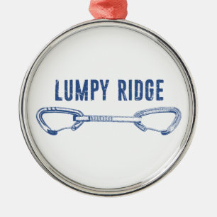 Lumpy Ridge Rock Klimmen Quickdraw Metalen Ornament