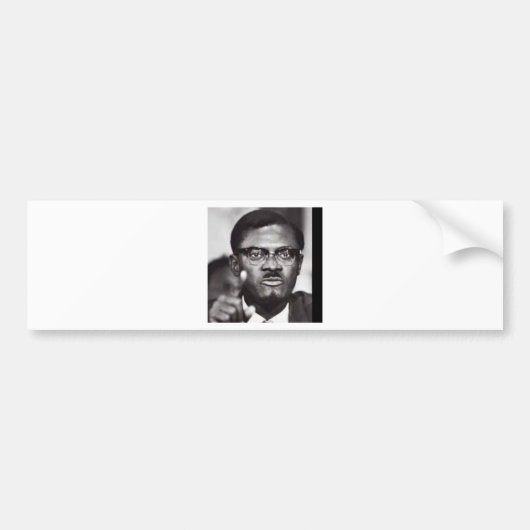 Lumumba Bumpersticker (Voorkant)