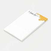 Luna Bee schrijft Post-it® Notes (Schuin)