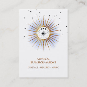 *~* Luna Boho Celestial Lunar Moon Magic Light Visitekaartje