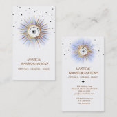 *~* Luna Celestial Lunar Moon Magic Boho Light Visitekaartje (Voorkant / Achterkant)