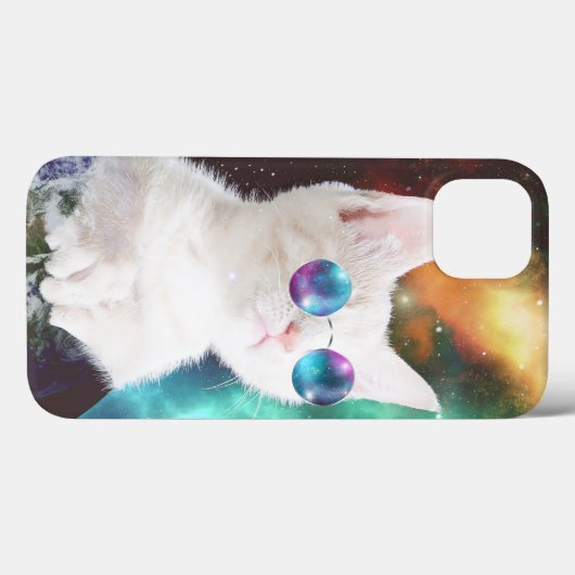 Luna de Space Cat Case-Mate iPhone Case (Achterkant (horizontaal))