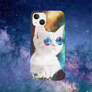 Luna de Space Cat iPhone 13 Hoesje