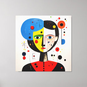 Luna - Dualiteit van expressie Canvas Afdruk