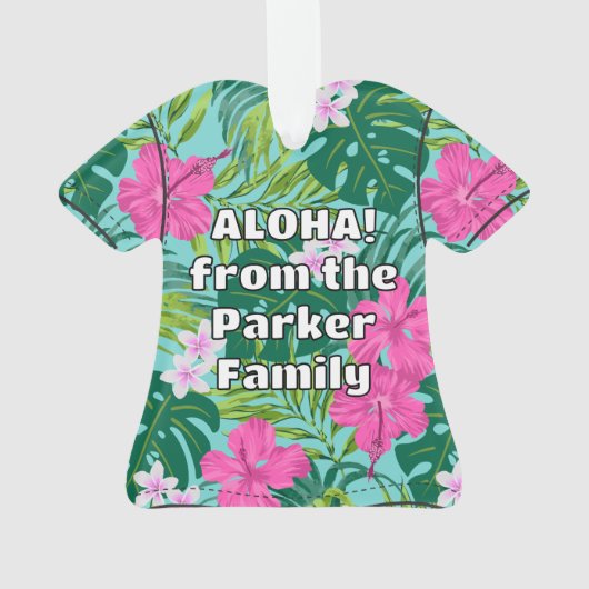Luna Hibiscus Garden Hawaiian Aloha Shirt- Aqua (dos)