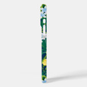 Luna Hibiscus Garden Hawaiian - Geel en marine Case-Mate iPhone Case (Achterkant / Links)