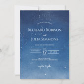 LUNA Invitation pour Sauvegarder la Date / Lune aq (Devant)