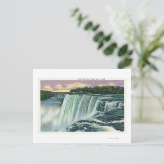 Luna Island Uitzicht of American Herfst Briefkaart (Staand voorkant)