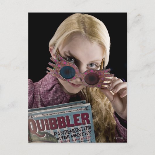Luna Lovegood Peeks over bril Briefkaart (Voorkant)