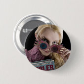 Luna Lovegood Peeks over bril Ronde Button 5,7 Cm (Voorkant /achterkant)