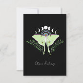 Luna Maan Fases RSVP Kaartje (Achterkant)