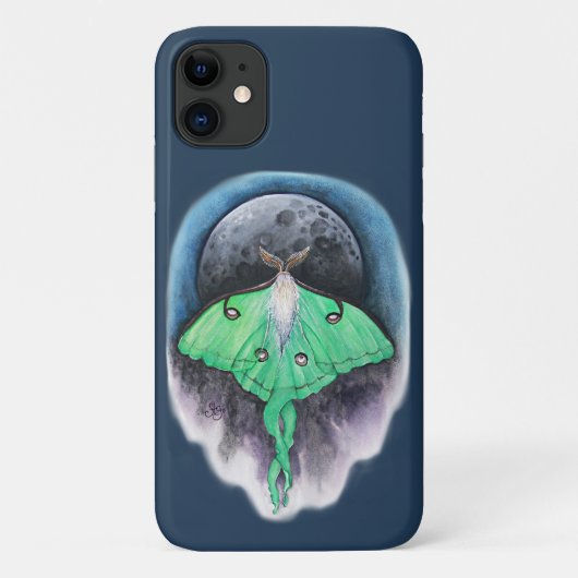 Luna-maanvlinder Case-Mate iPhone Case (Achterkant)