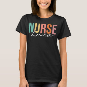 Luna Medical Stethoscope Doctor Nurse Custom Name T-shirt
