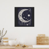 Luna Mística "Halloven"  Poster (Keuken)