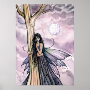 Luna Moon Fairy Poster Print door Molly Harrison