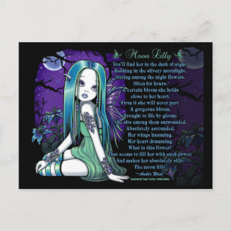 Luna Moon Lilly Myka Jelina Fairy Poem Briefkaart