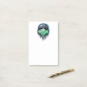 Luna Moon Moth Post-it® Notes (Op bureau)