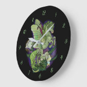 Luna Moonduster Moth Fairy Horse Large Clock Grote Klok (Hoek)