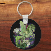 Luna Moonduster Moth Fairy Horse Sleutelhanger (Achterkant)