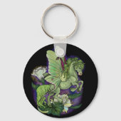 Luna Moonduster Moth Fairy Horse Sleutelhanger (Achterkant)
