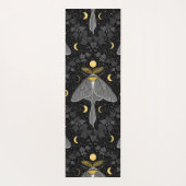 Luna mot, maan fasen en klimop damast patroon yogamat (Achterkant)