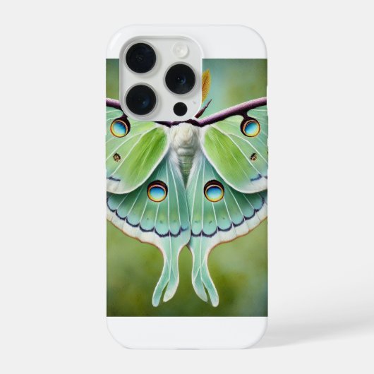Luna Moth 010824IREF203 - Watercolor (Verso)