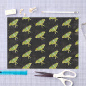 Luna Moth Artwork in levendige kleuren Tissuepapier (Craft)