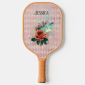 Luna Moth Bouquet gepersonaliseerd Pickleball Paddle (Achterkant)