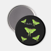 Luna Moth cartoon illustratie Magneet (Voorkant / Achterkant)