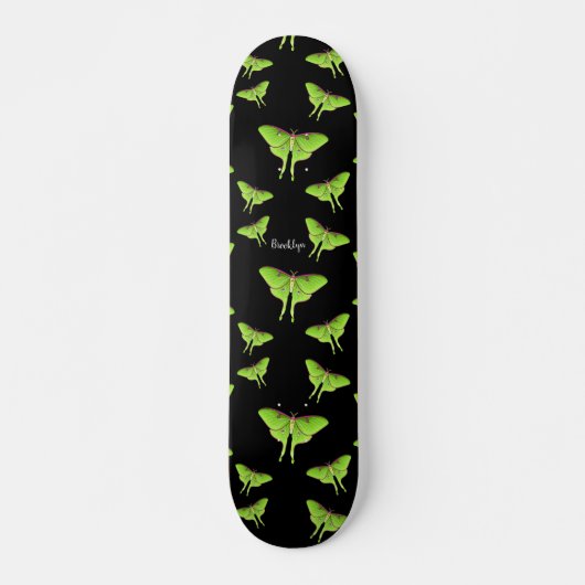 Luna Moth cartoon illustratie Skateboard (Voorkant)