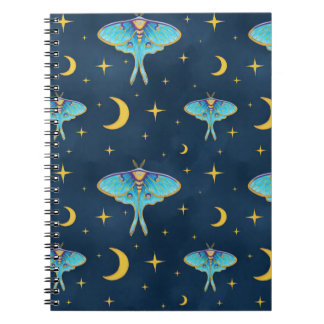 Luna Moth Celestial Moons & Stars Marine Notitieboek