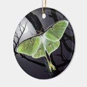 Luna Moth Ceramic Ornament (Links)