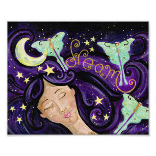 Luna Moth Dream Print Foto Afdruk