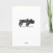 Luna Moth Fairy Horse Kaart (Achterkant)