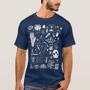Luna Moth, Fasen van de maan, paddenstoelenkatoen T-shirt