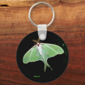 Luna Moth Foto Sleutelhanger (Voorkant)