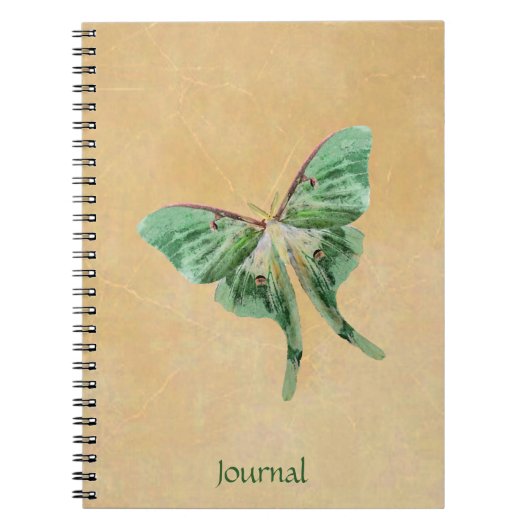 Luna Moth Garden Journal-laptop Notitieboek (Voorkant)