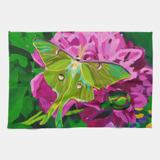 Luna Moth Keukenhanddoek