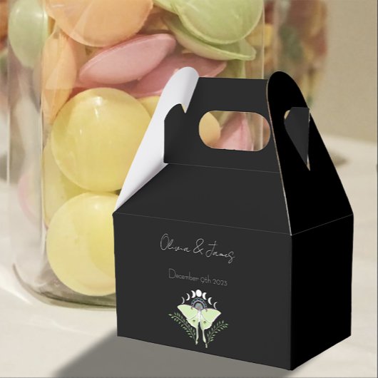 Luna Moth maanfasen Bedankdoosjes