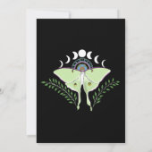 Luna Moth maanfasen Kaart (Achterkant)
