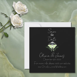 Luna Moth maanfasen Save The Date