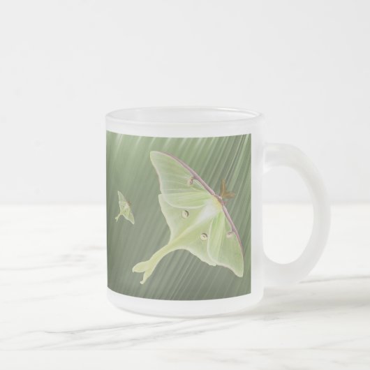 Luna Moth Matglas Koffiemok (Rechts)