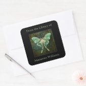 Luna Moth Nom du livre Sticker de plaque (Enveloppe)