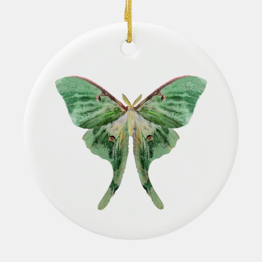 Luna Moth Ornament (Achterkant)