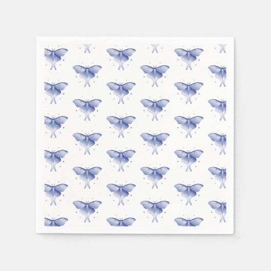 Luna Moth Pattern Party Napkins Servet (Voorkant)
