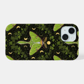 Luna moth, phases de lune et damas de lierre 2 (Verso Horizontal)